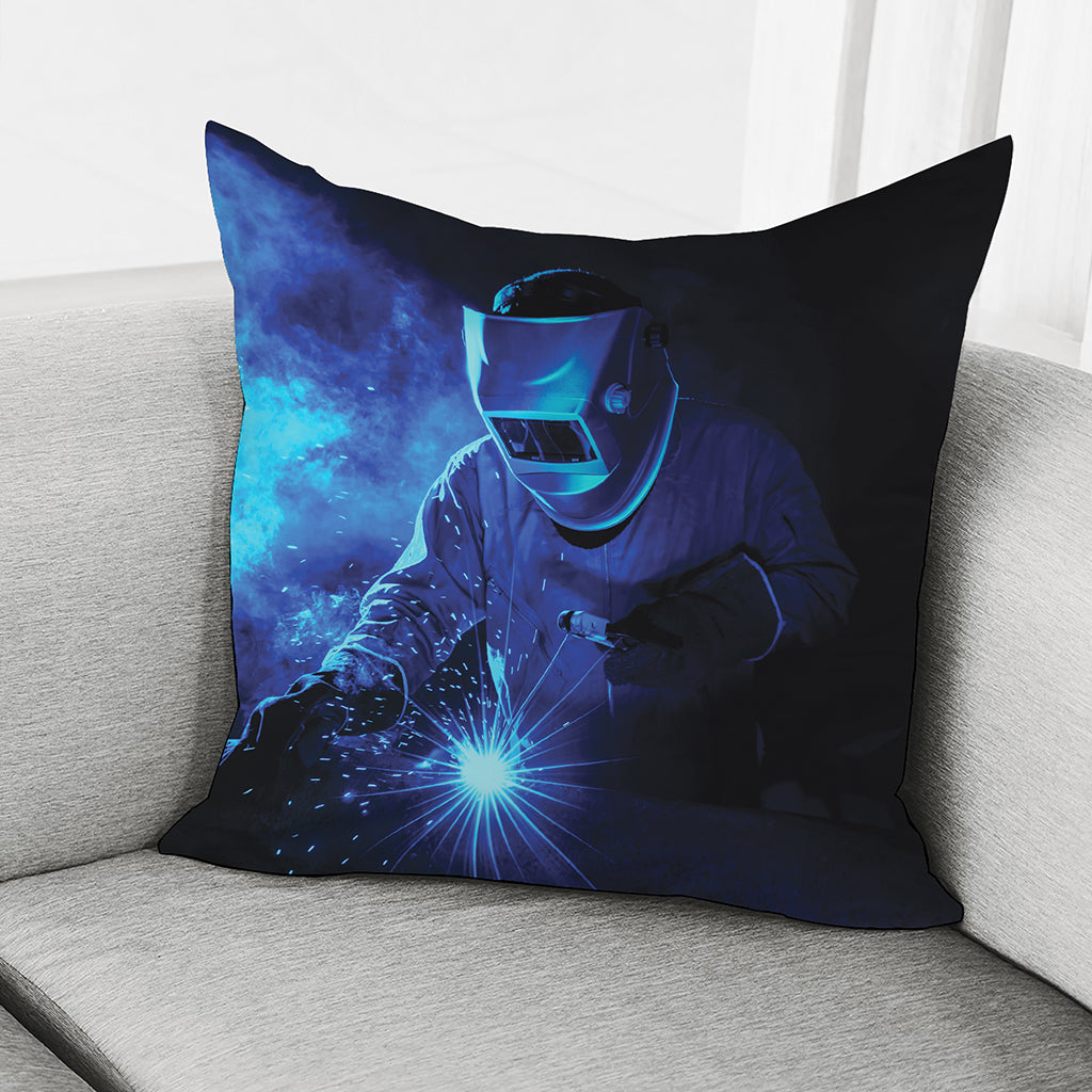 Industrial Welder Print Pillow Cover