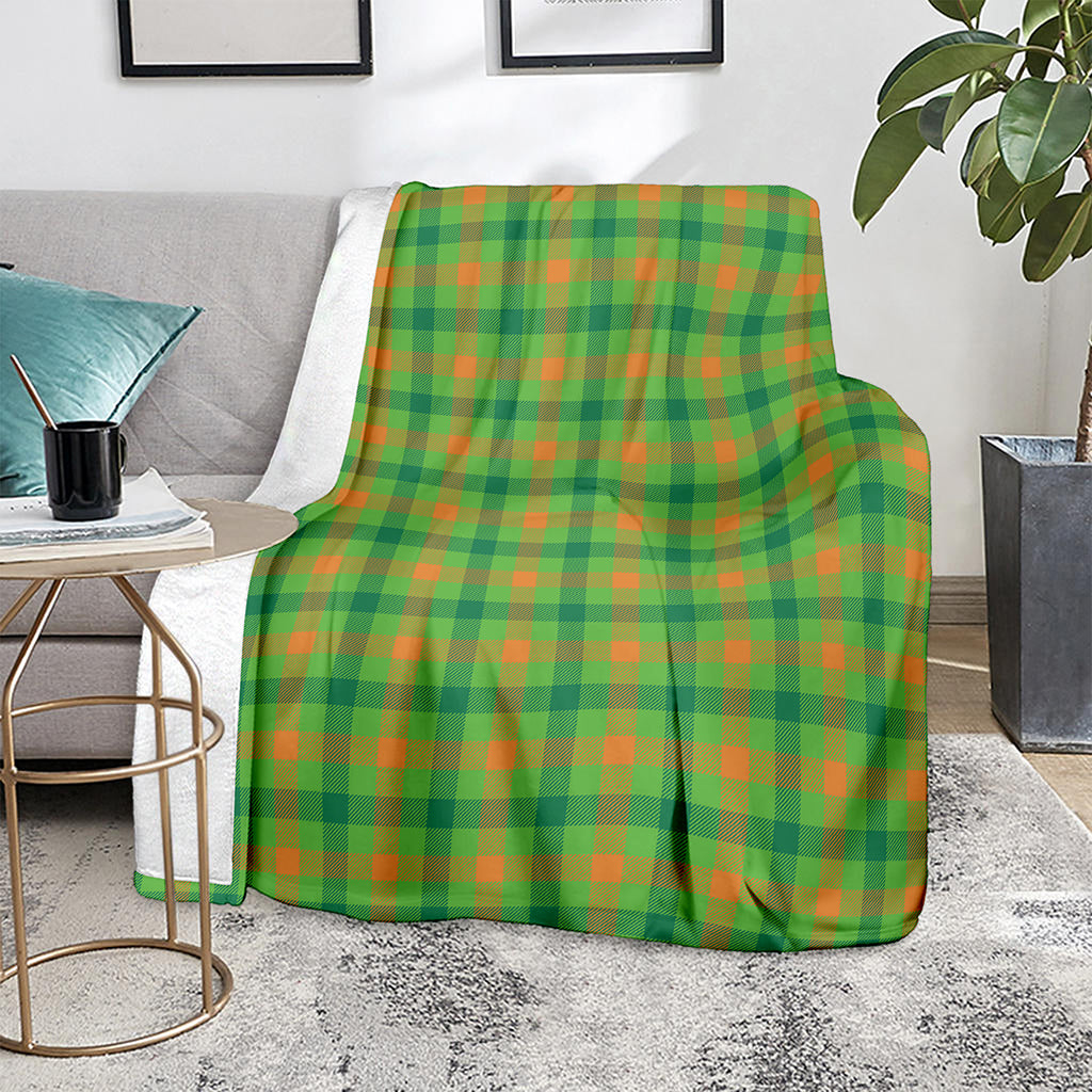 Irish Buffalo Plaid Pattern Print Blanket