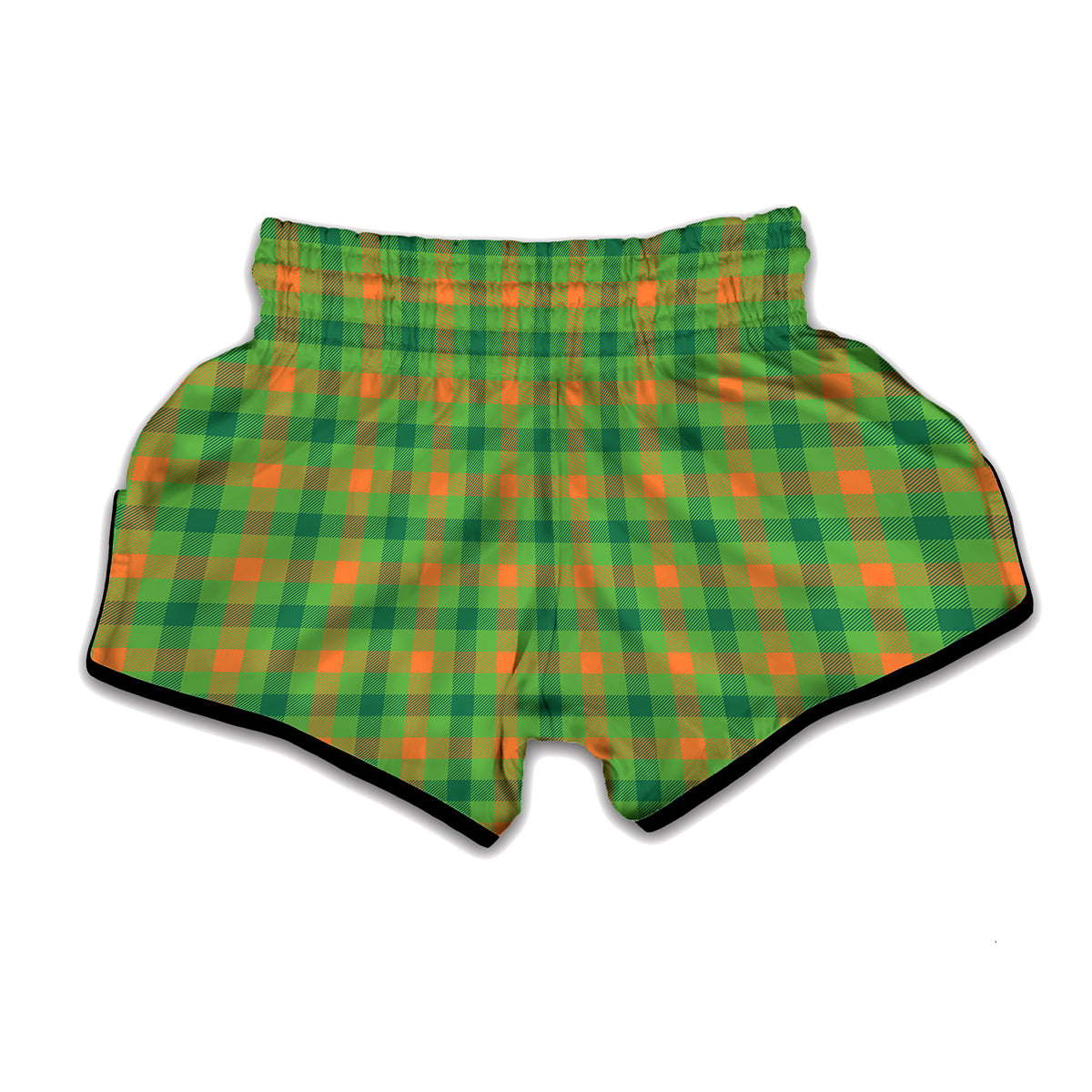 Irish Buffalo Plaid Pattern Print Muay Thai Boxing Shorts