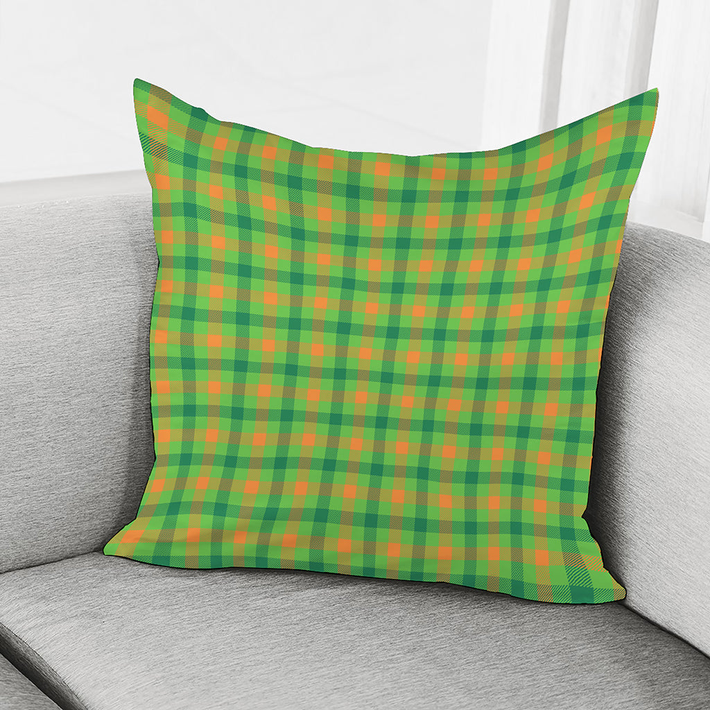 Irish Buffalo Plaid Pattern Print Pillow Cover
