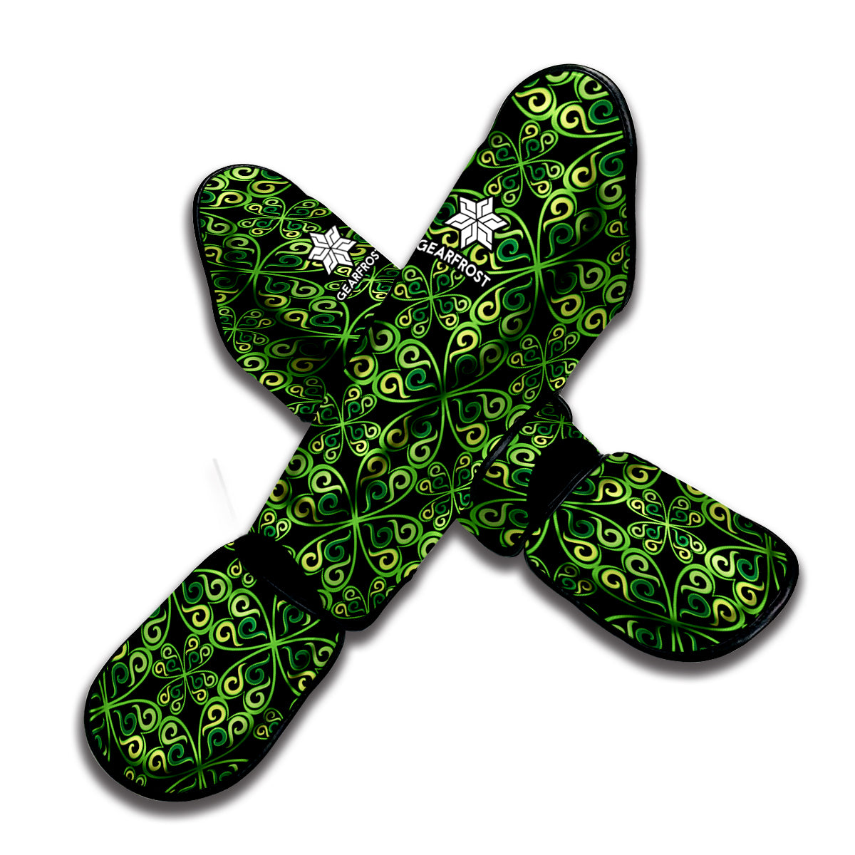 Irish Celtic Symbol Pattern Print Muay Thai Shin Guard