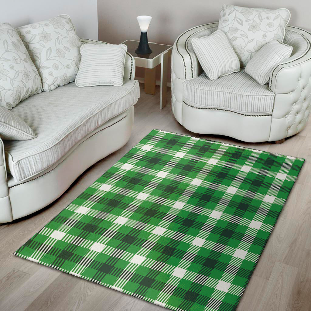 Irish Check Saint Patrick's Day Print Area Rug