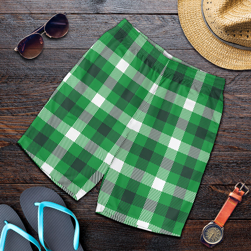 Irish Check Saint Patrick's Day Print Men's Shorts