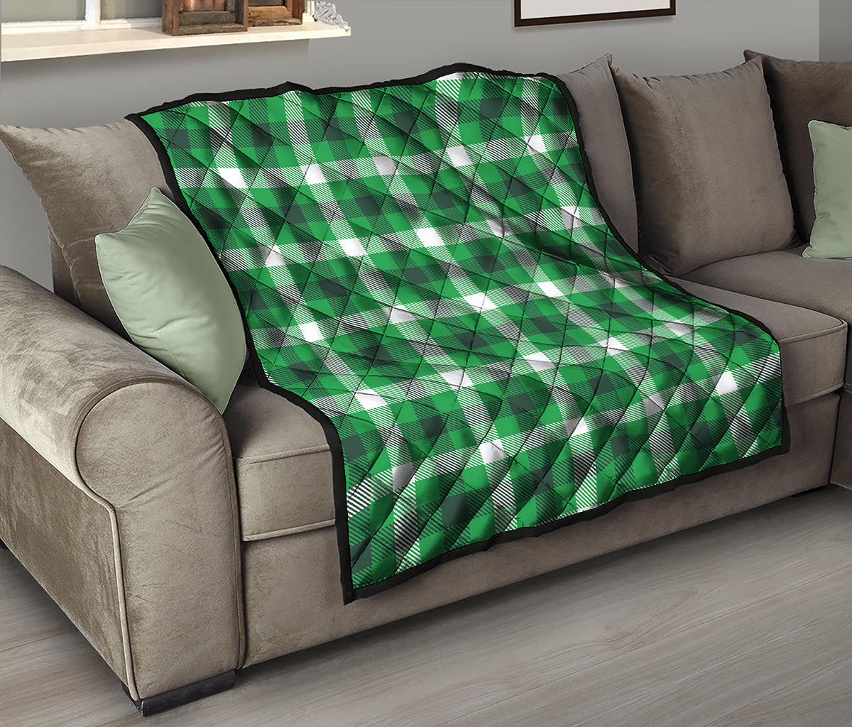 Irish Check Saint Patrick's Day Print Quilt