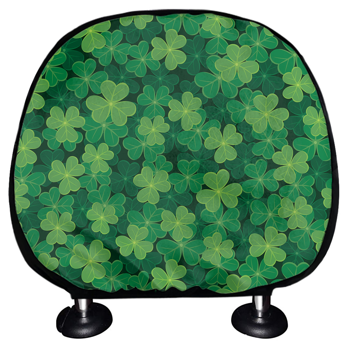 Irish Clover Saint Patrick's Day Print Car Headrest Covers