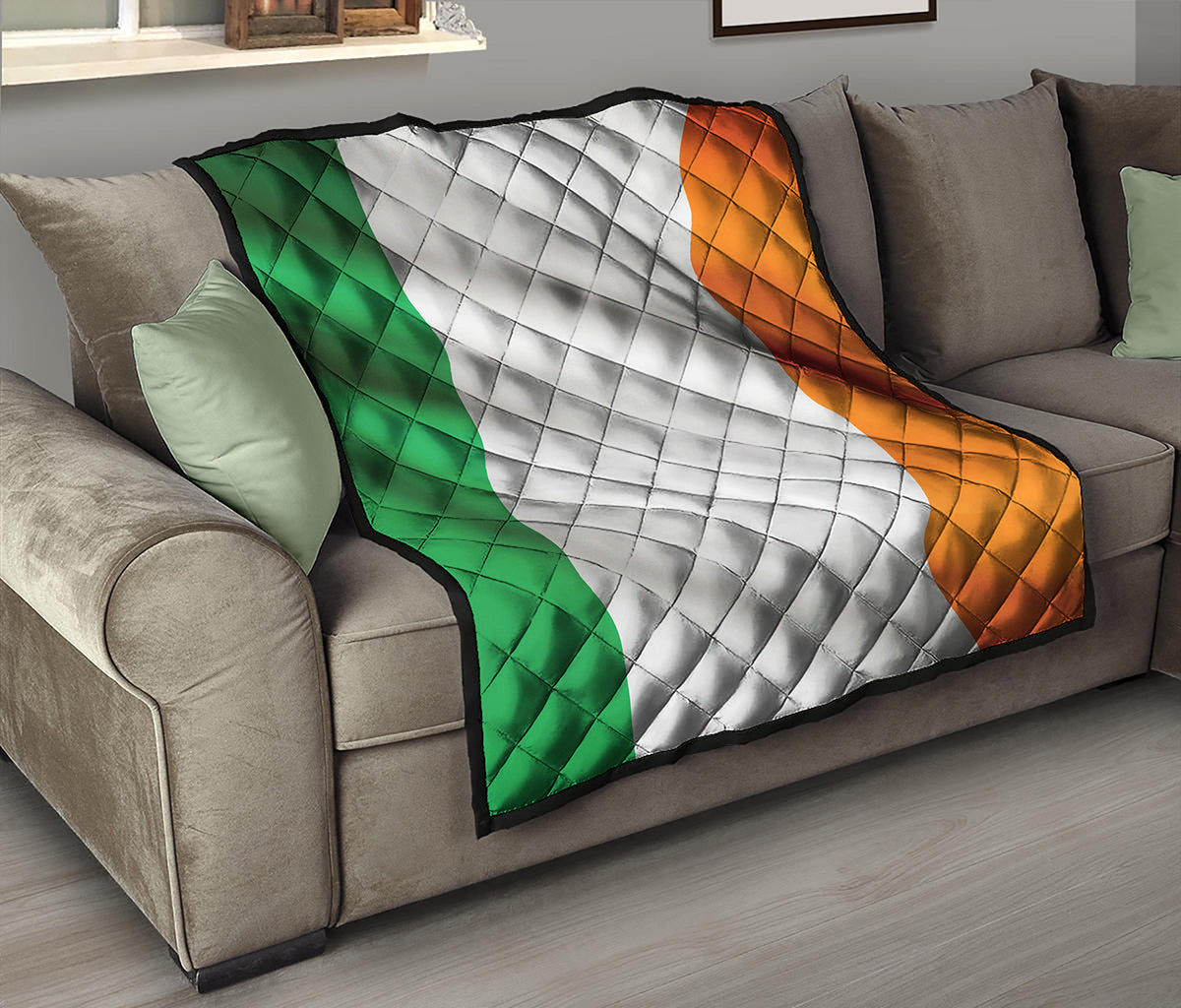 Irish Flag Print Quilt