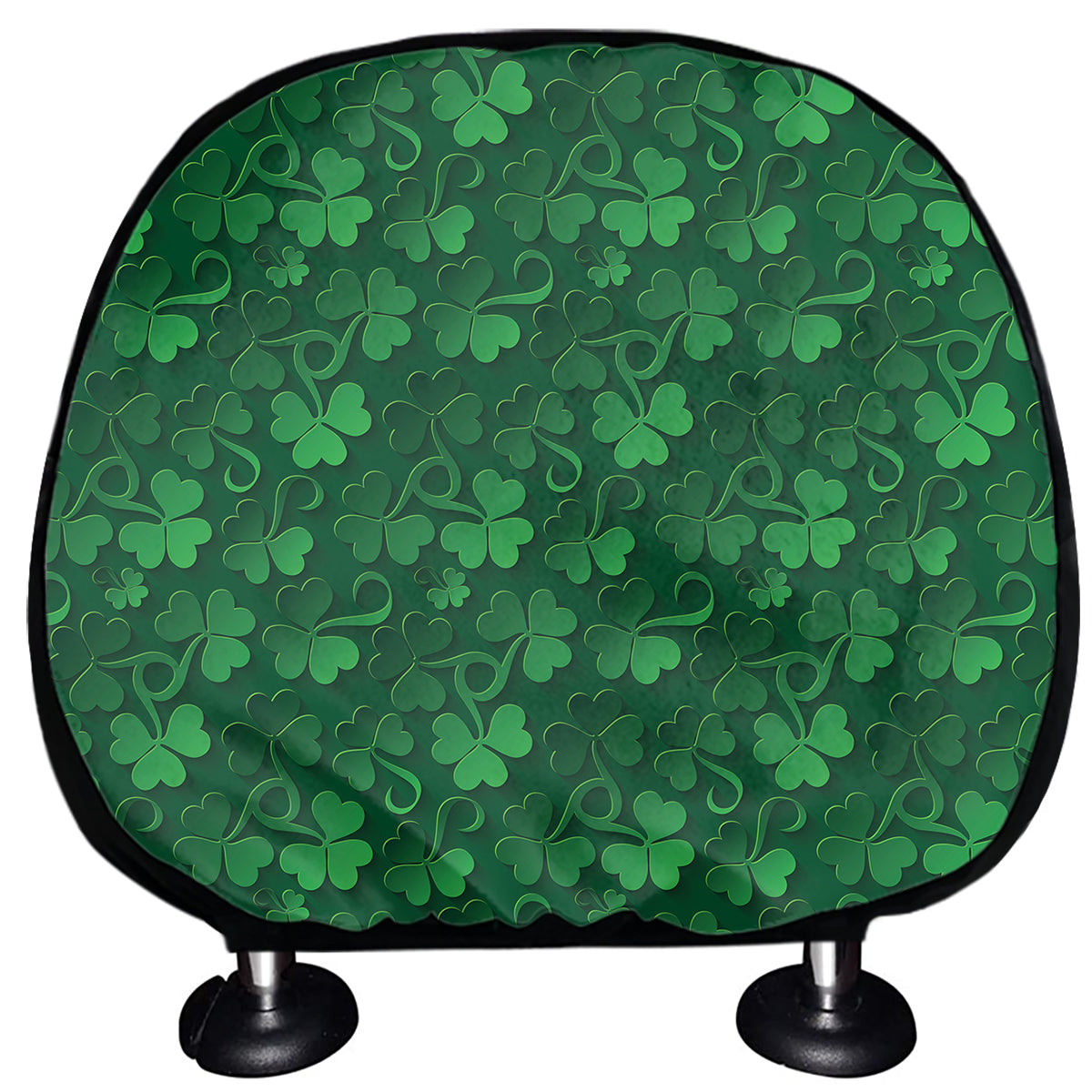 Irish Leaf St. Patrick's Day Print Car Headrest Covers