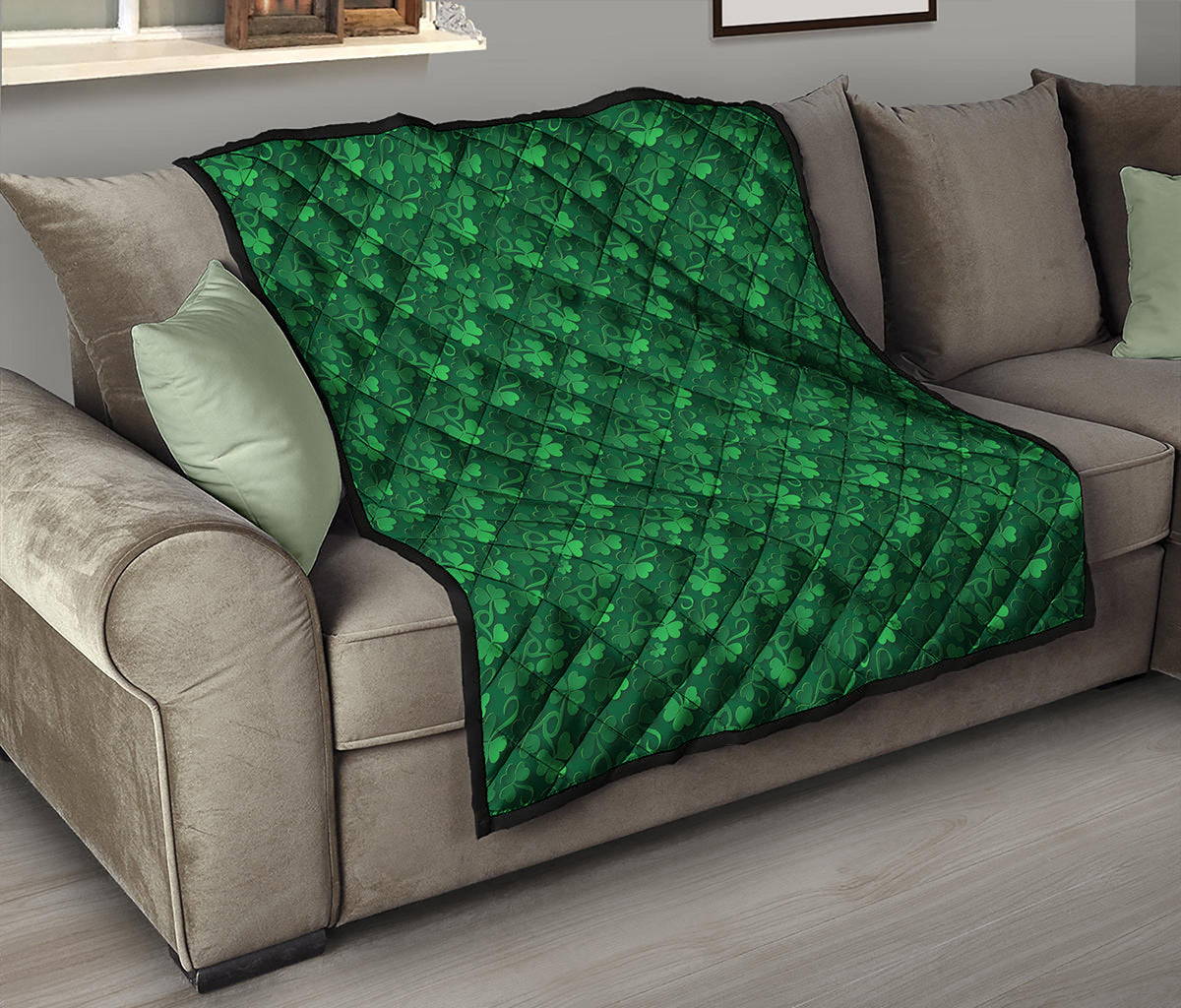 Irish Leaf St. Patrick's Day Print Quilt