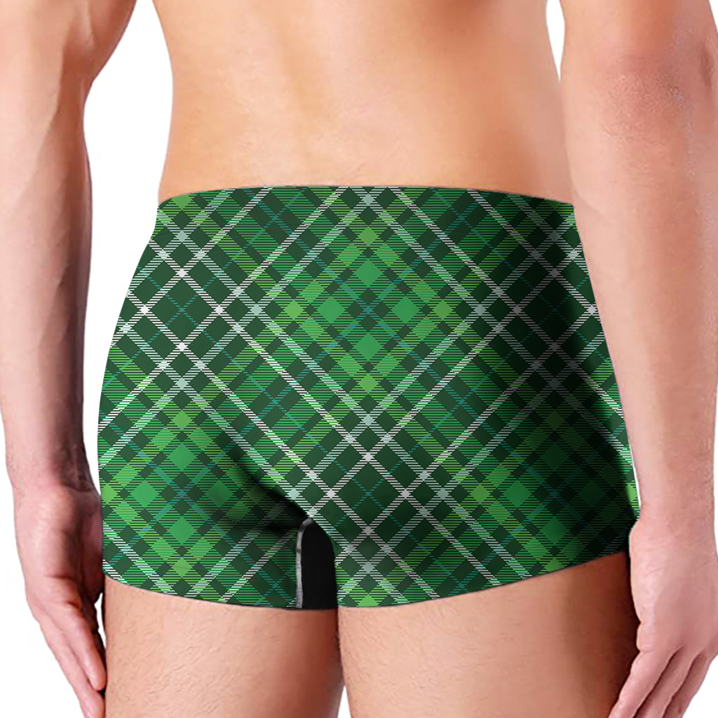 Irish Plaid Pattern Print Men's Boxer Briefs