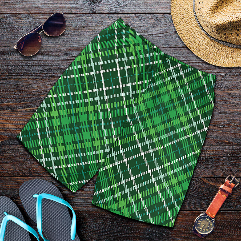Irish Plaid Pattern Print Men's Shorts