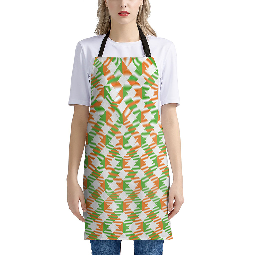 Irish Plaid Saint Patrick's Day Print Apron