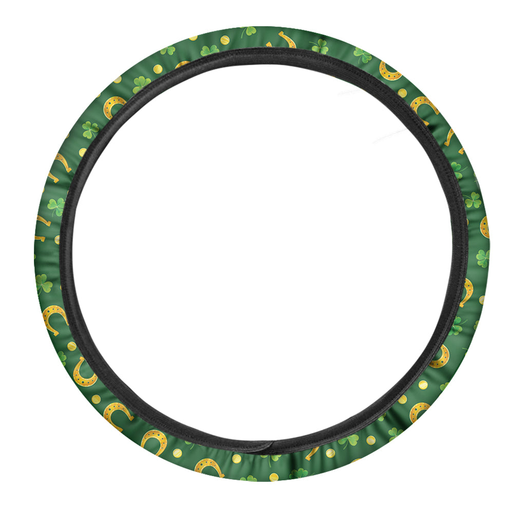Irish Saint Patrick's Day Pattern Print Car Steering Wheel Cover