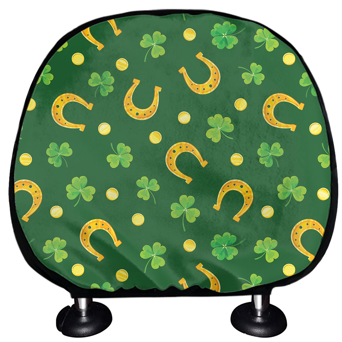 Irish Saint Patrick's Day Pattern Print Car Headrest Covers