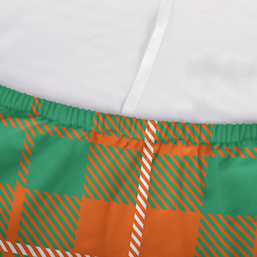Irish Saint Patrick's Day Tartan Print Sofa Cover