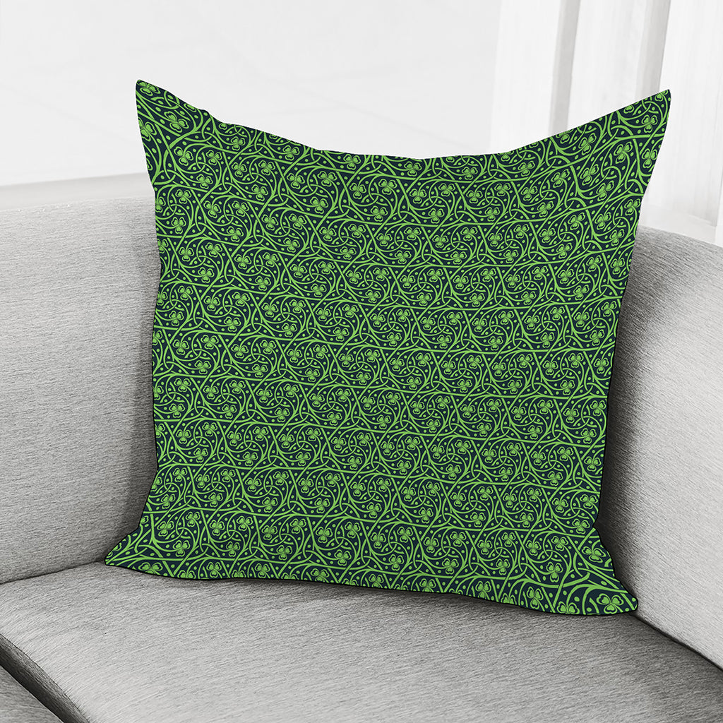 Irish Shamrock Pattern Print Pillow Cover
