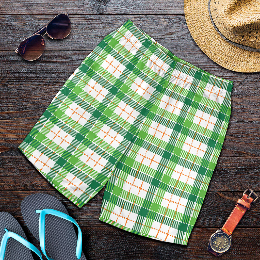 Irish St. Patrick's Day Tartan Print Men's Shorts