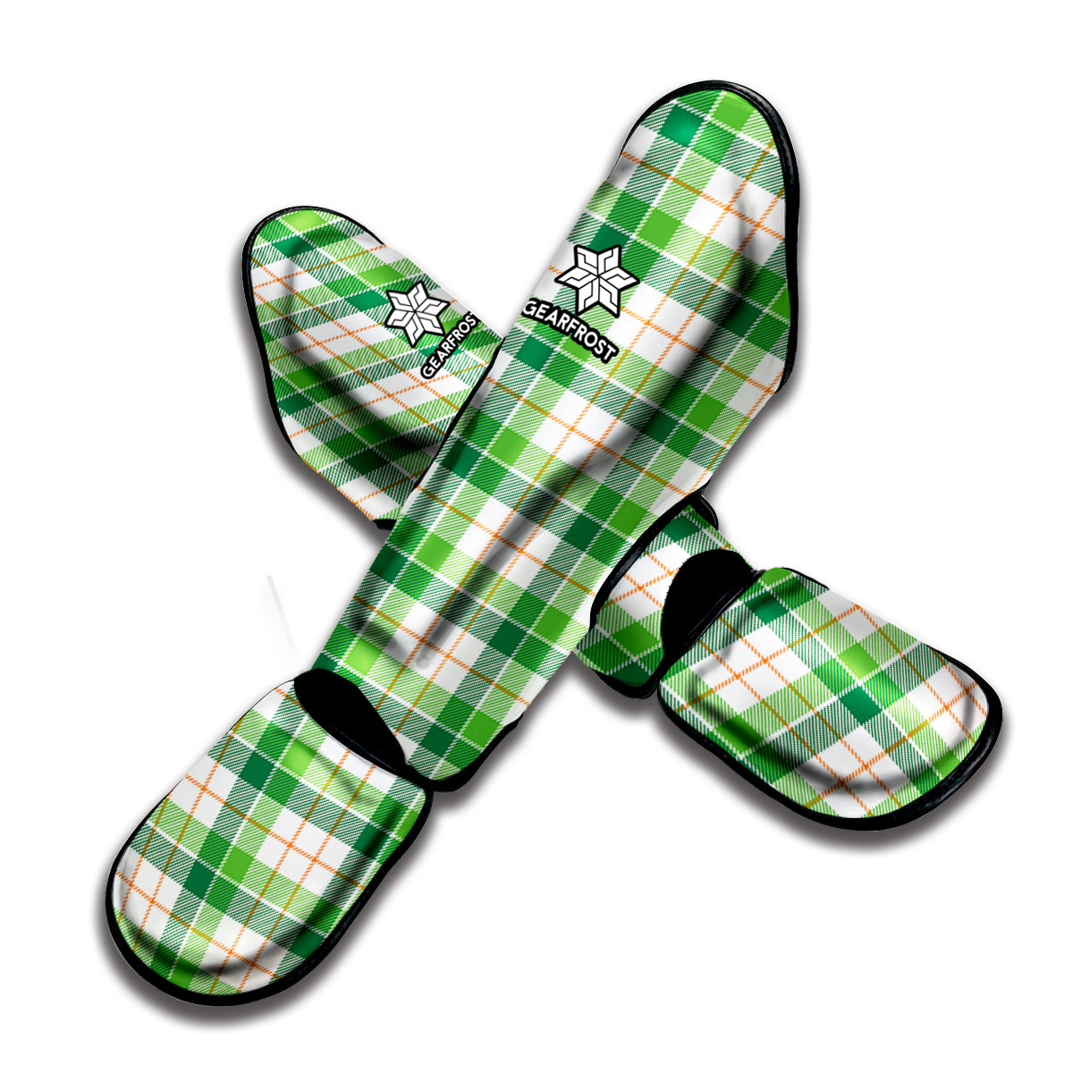 Irish St. Patrick's Day Tartan Print Muay Thai Shin Guard