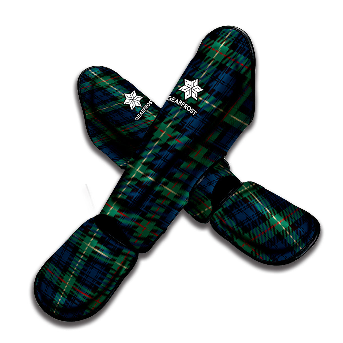 Irish Tartan Pattern Print Muay Thai Shin Guard