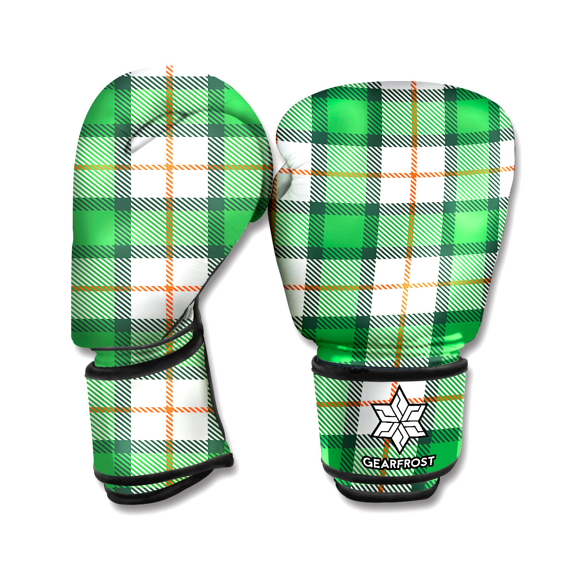 Irish Tartan St. Patrick's Day Print Boxing Gloves