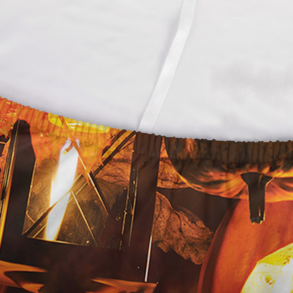 Jack-O'-Lantern Halloween Pumpkin Print Sofa Cover