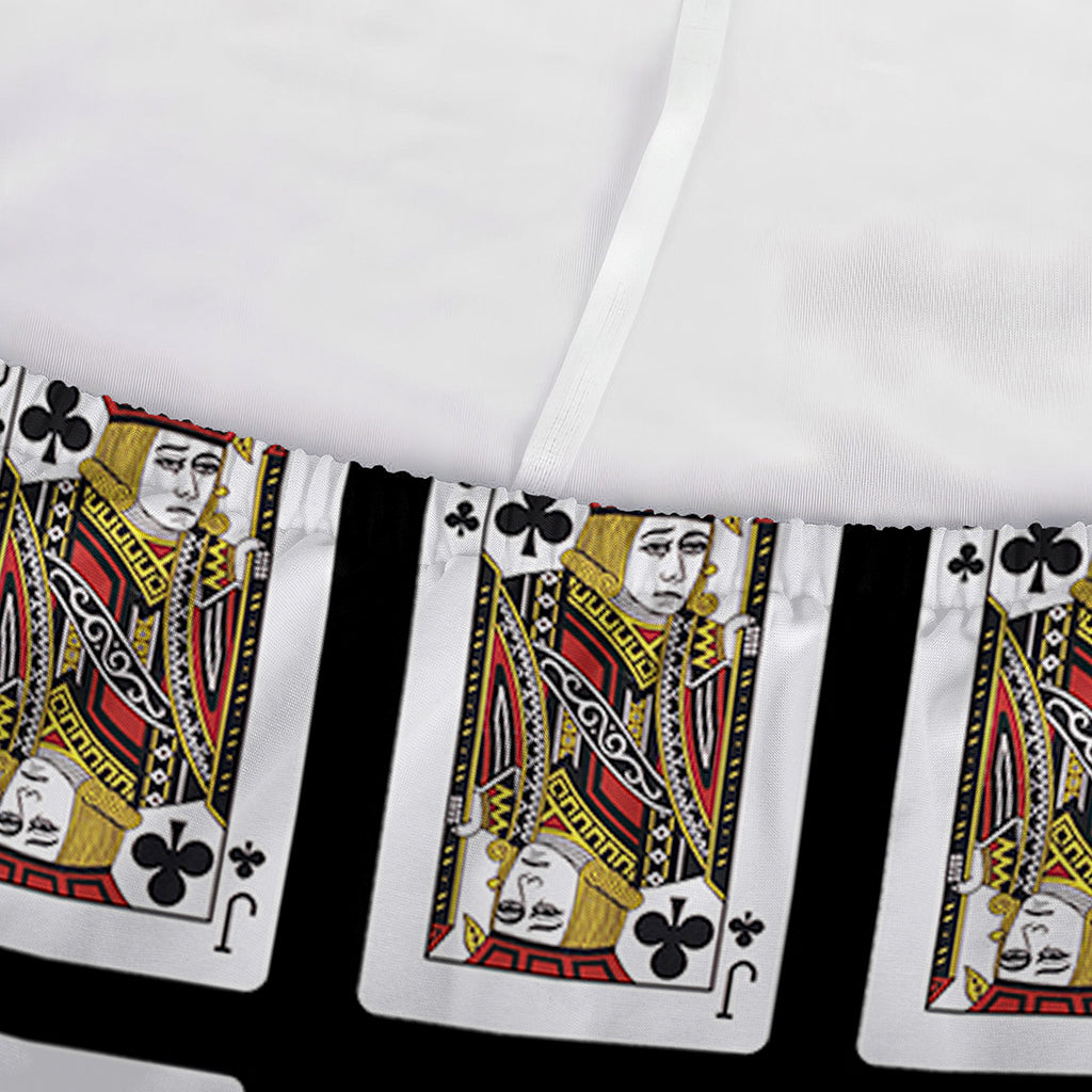 Jack Of Clubs Playing Card Pattern Print Sofa Cover