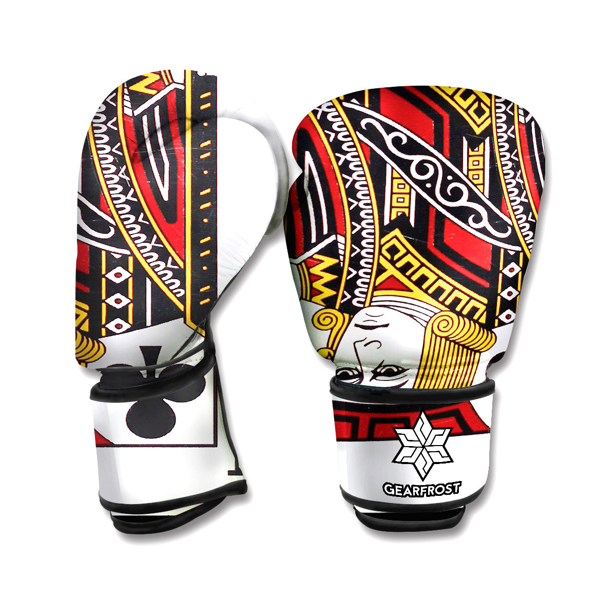 Jack Of Clubs Playing Card Print Boxing Gloves