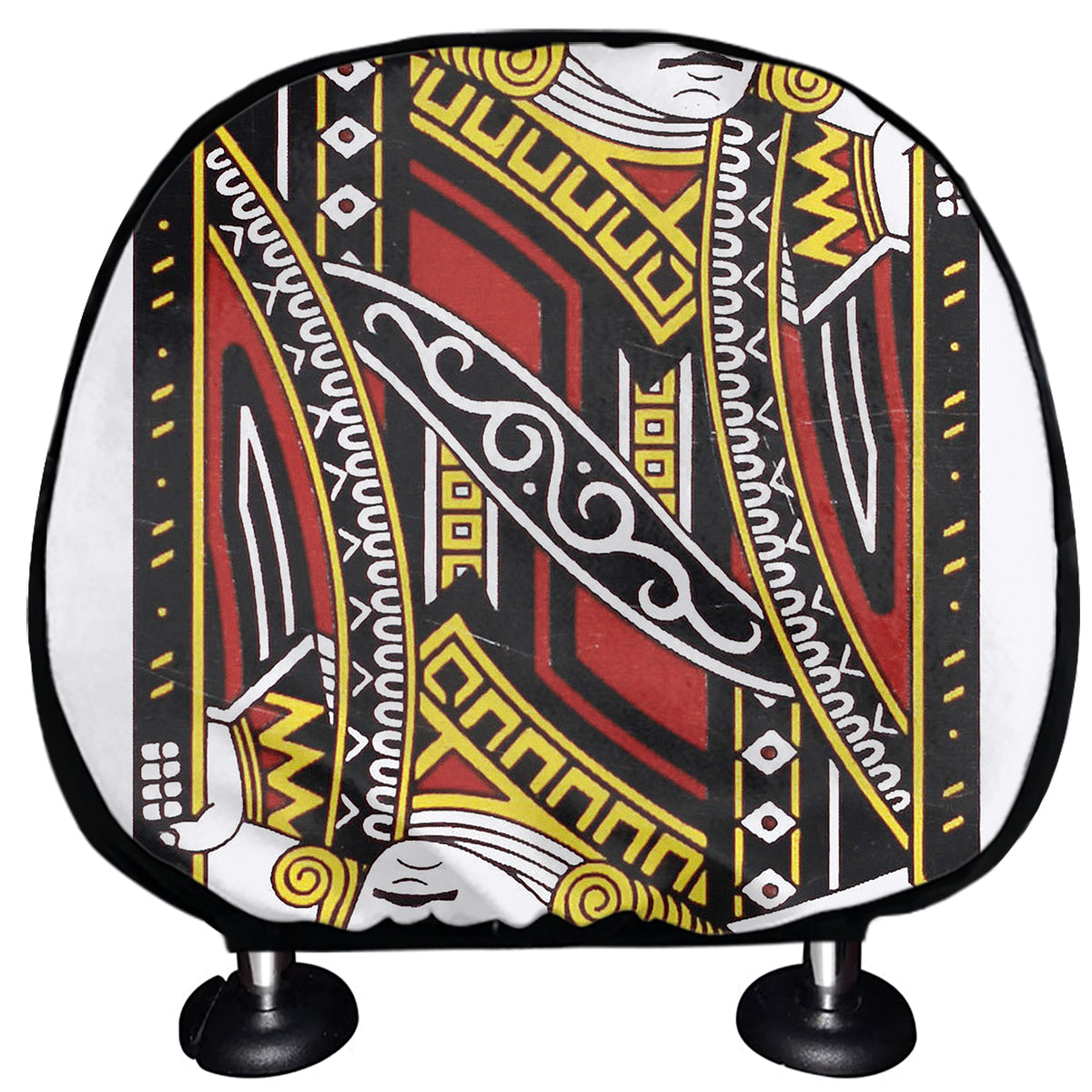 Jack Of Clubs Playing Card Print Car Headrest Covers
