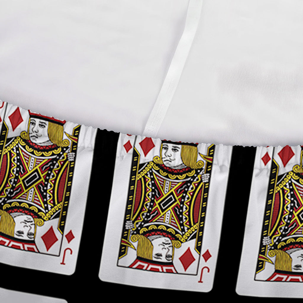 Jack Of Diamonds Playing Card Pattern Print Sofa Cover