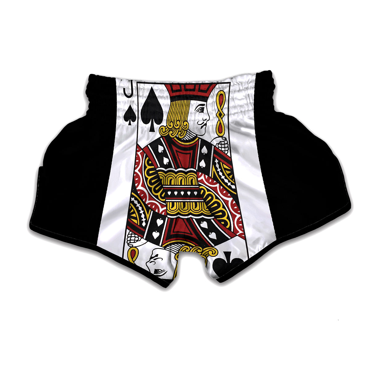 Jack Of Spades Playing Card Print Muay Thai Boxing Shorts