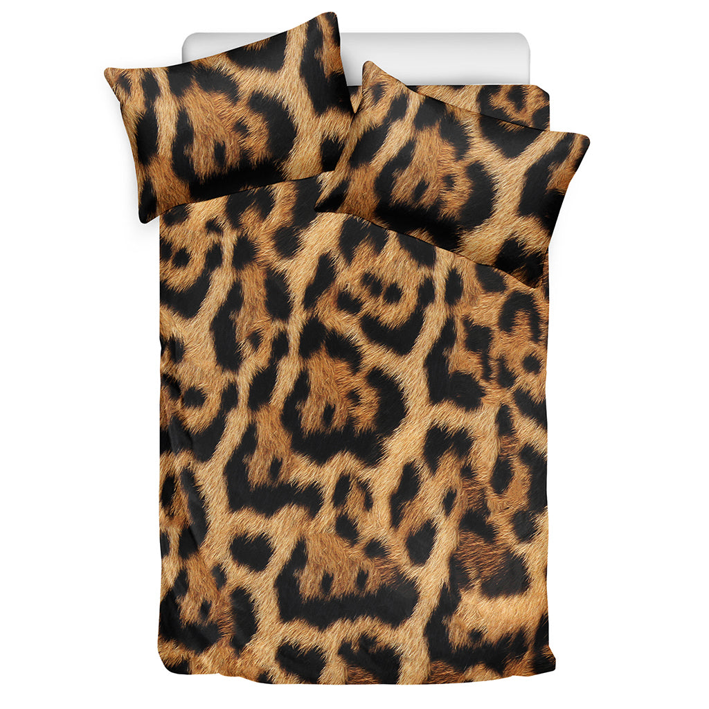 Jaguar Fur Pattern Print Duvet Cover Bedding Set