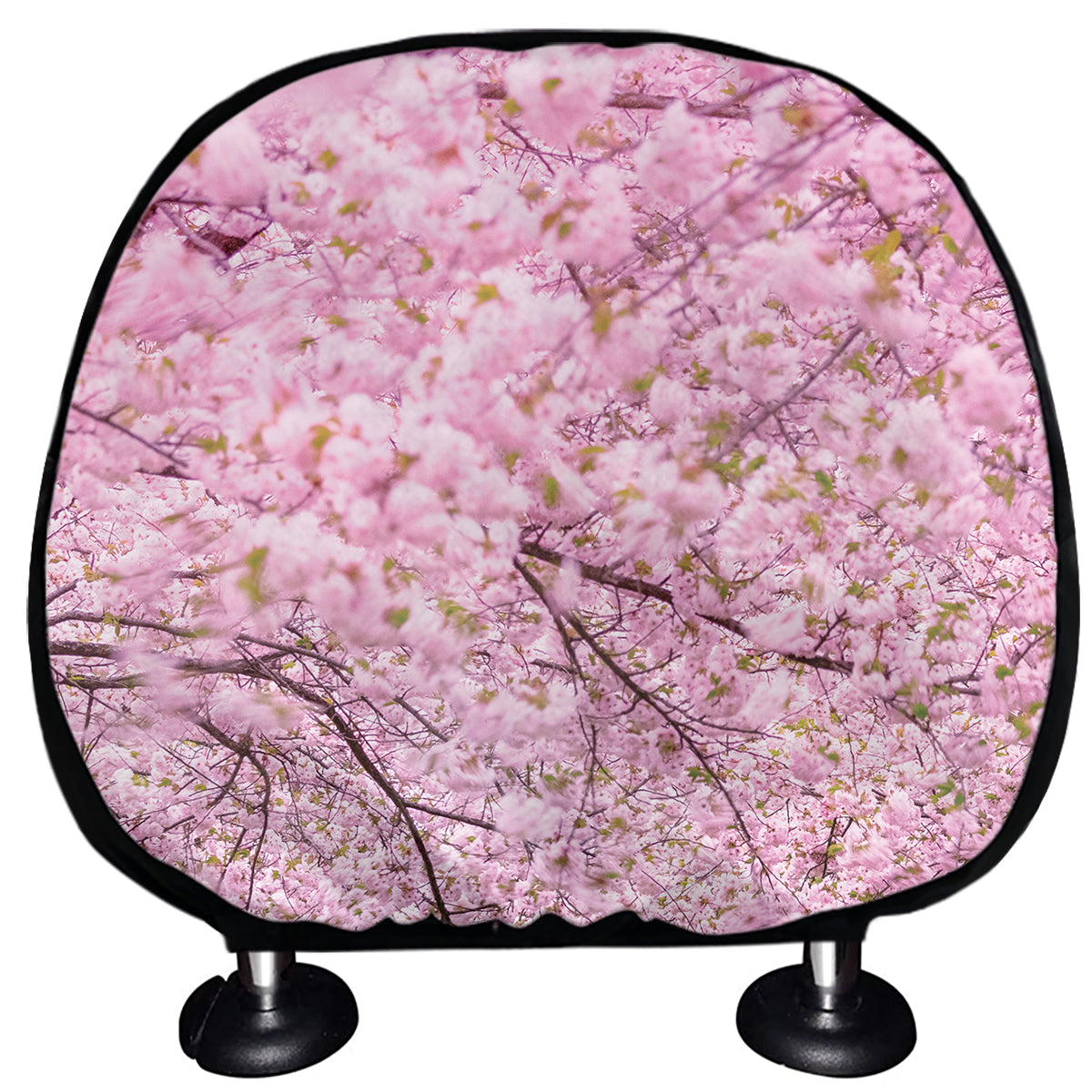 Japanese Cherry Blossom Tree Print Car Headrest Covers