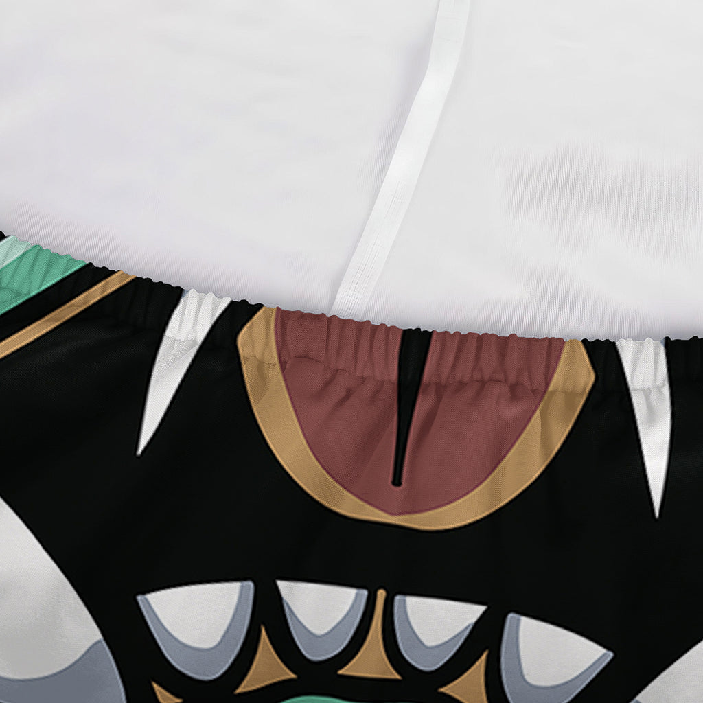 Japanese Demon Print Sofa Cover