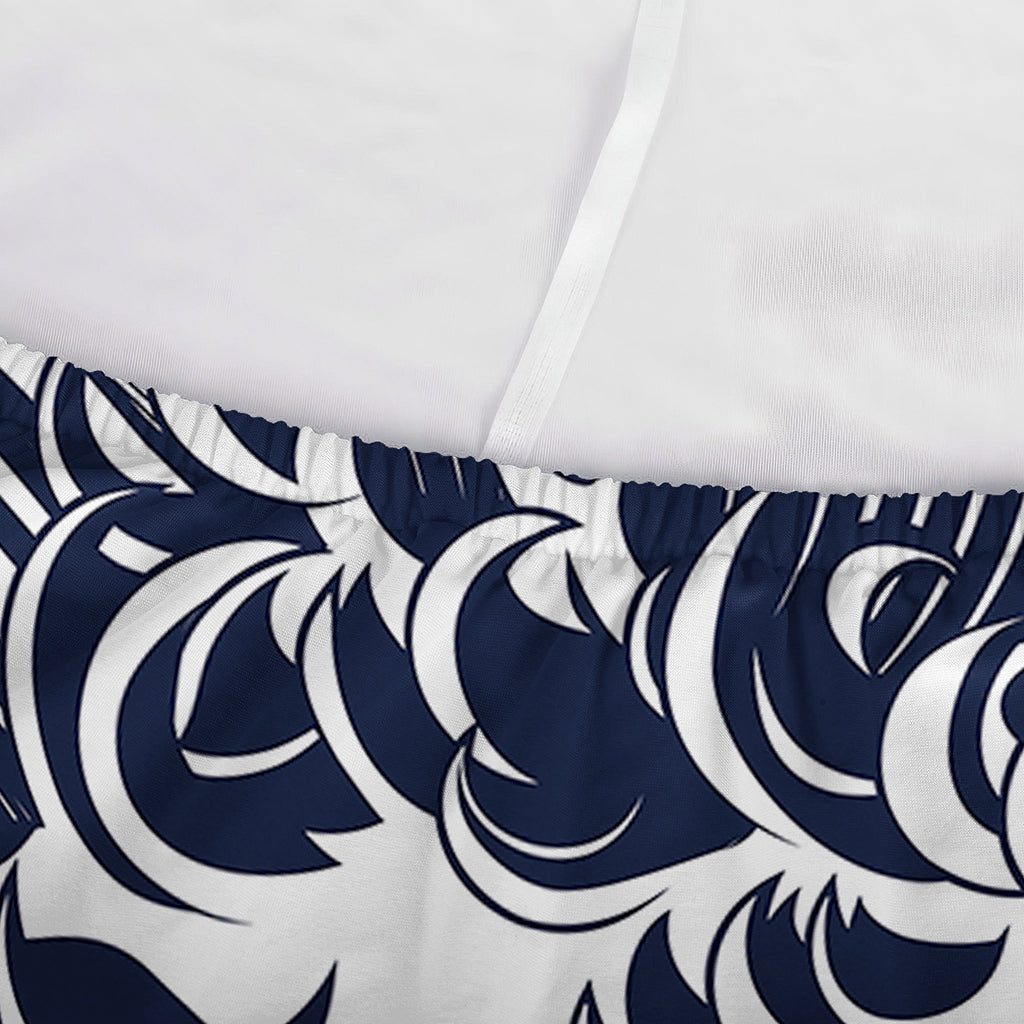 Japanese Kanagawa Wave Print Sofa Cover