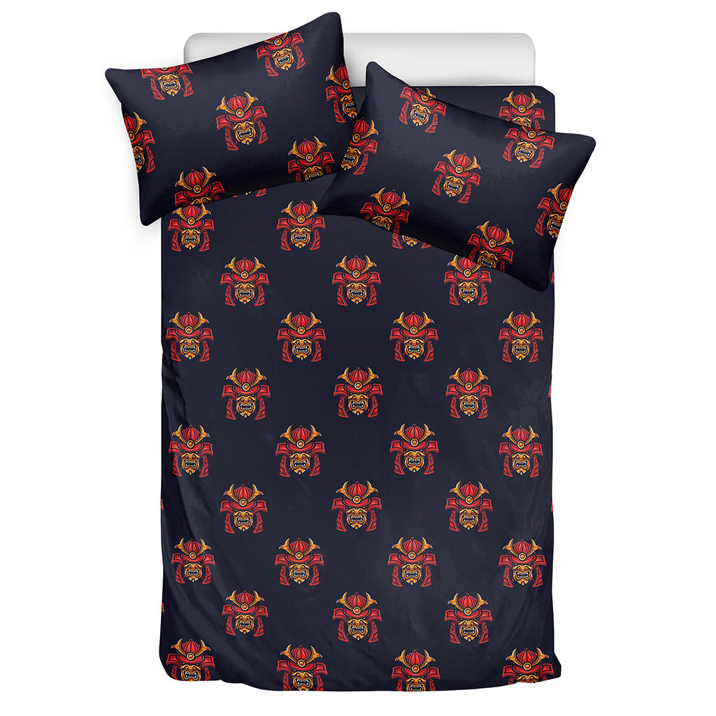 Japanese Samurai Pattern Print Duvet Cover Bedding Set
