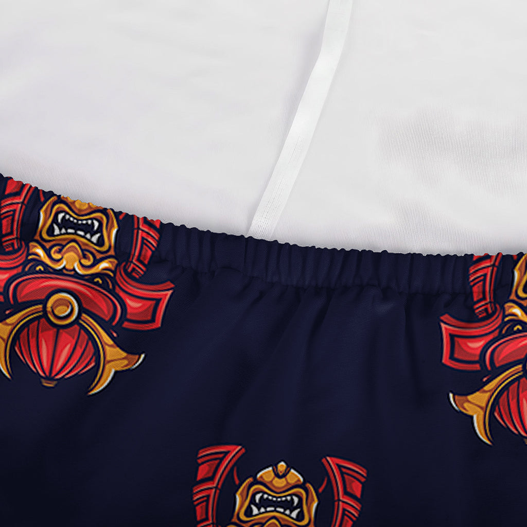 Japanese Samurai Pattern Print Sofa Cover