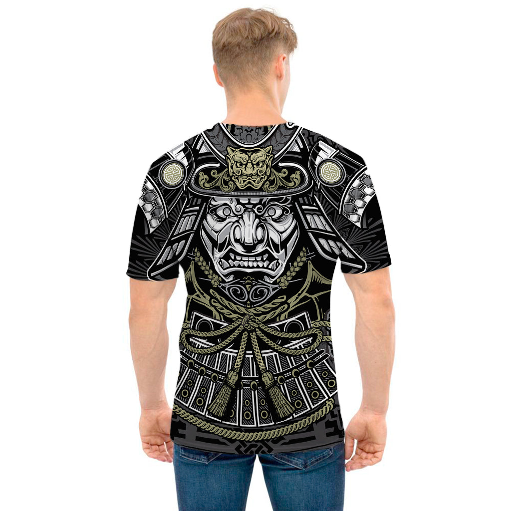 Japanese Samurai Warrior Print Men's T-Shirt
