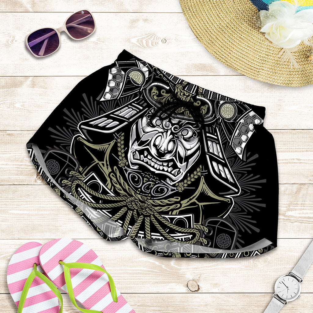 Japanese Samurai Warrior Print Women's Shorts