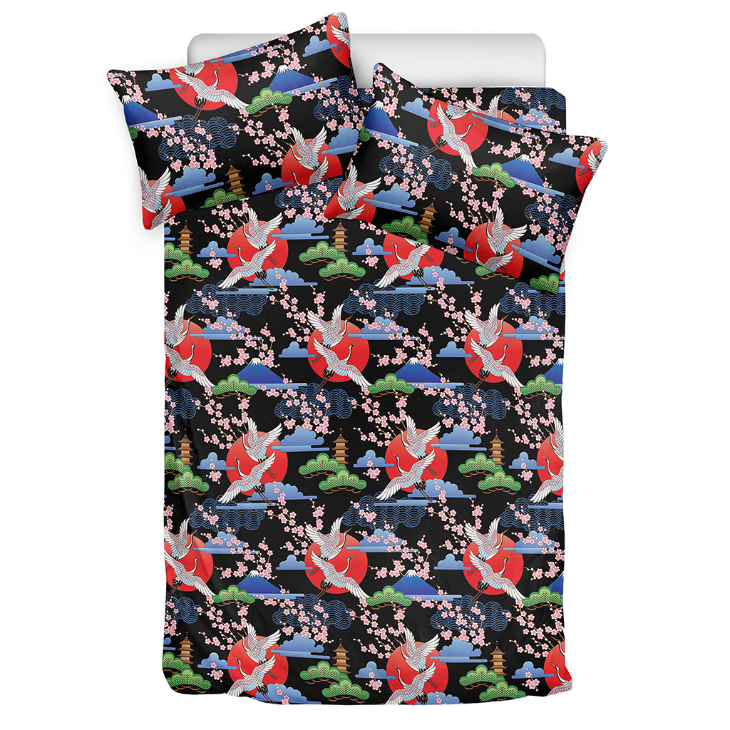Japanese Traditional Pattern Print Duvet Cover Bedding Set