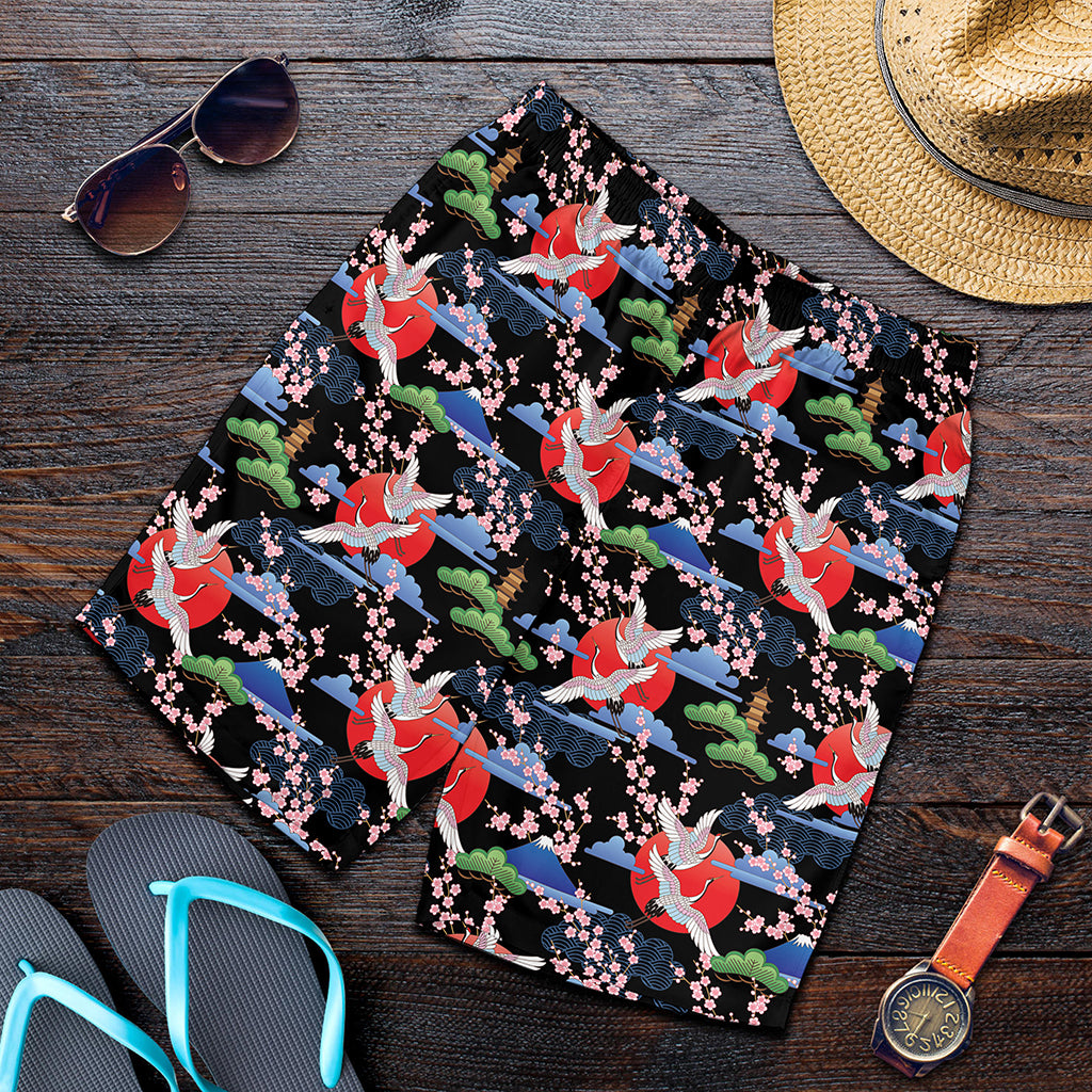 Japanese Traditional Pattern Print Men's Shorts