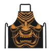 Japanese Warrior Mask Print Apron