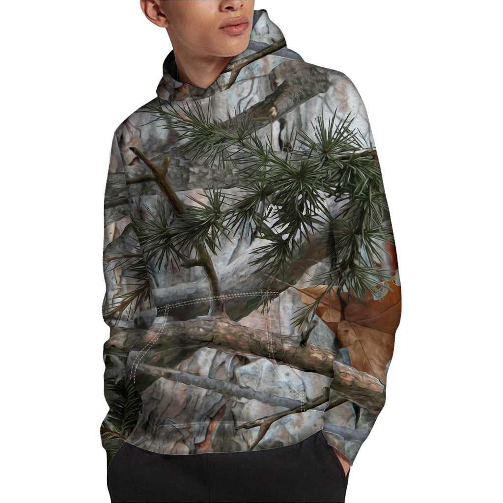 Jungle Hunting Camouflage Print Pullover Hoodie