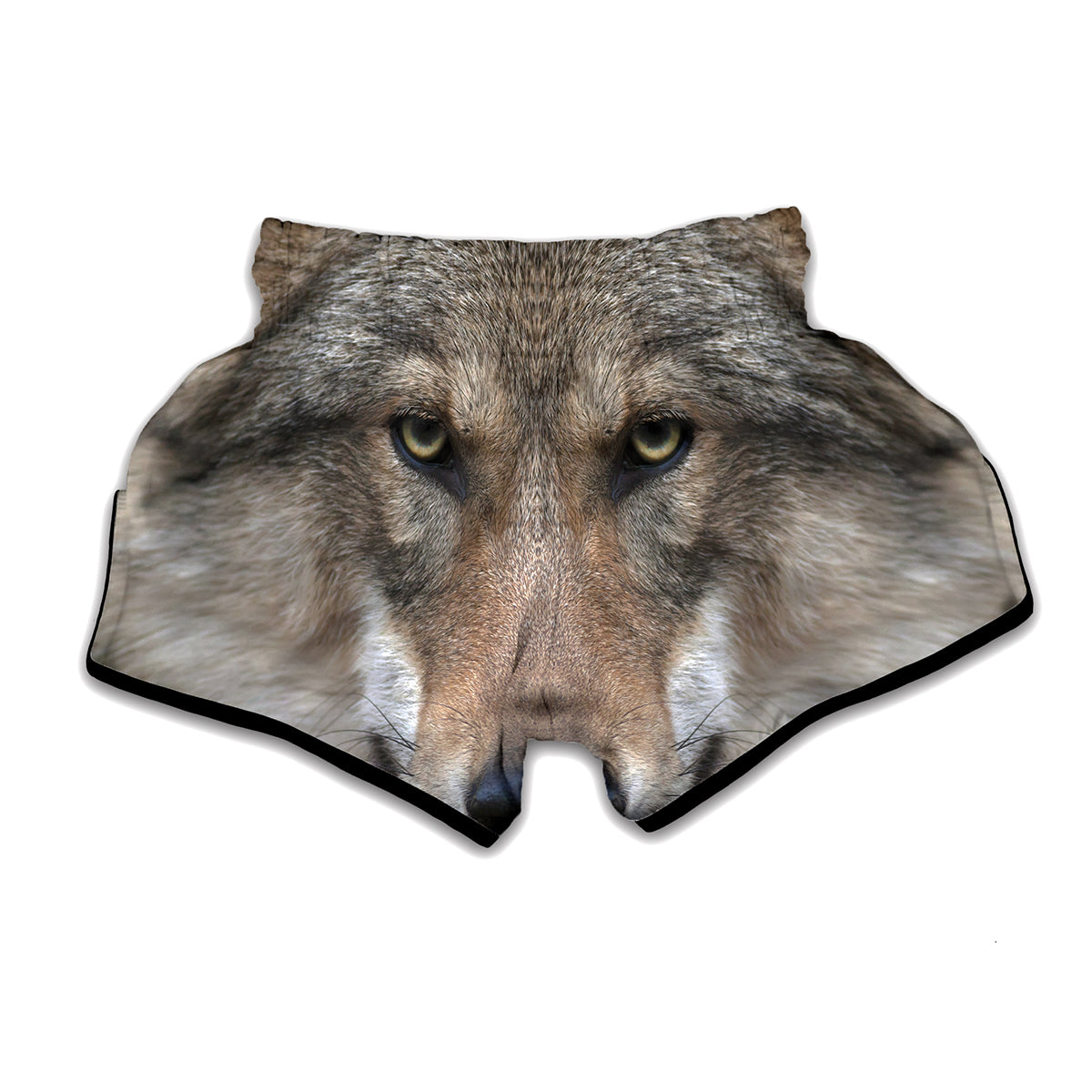 Jungle Wolf Print Muay Thai Boxing Shorts