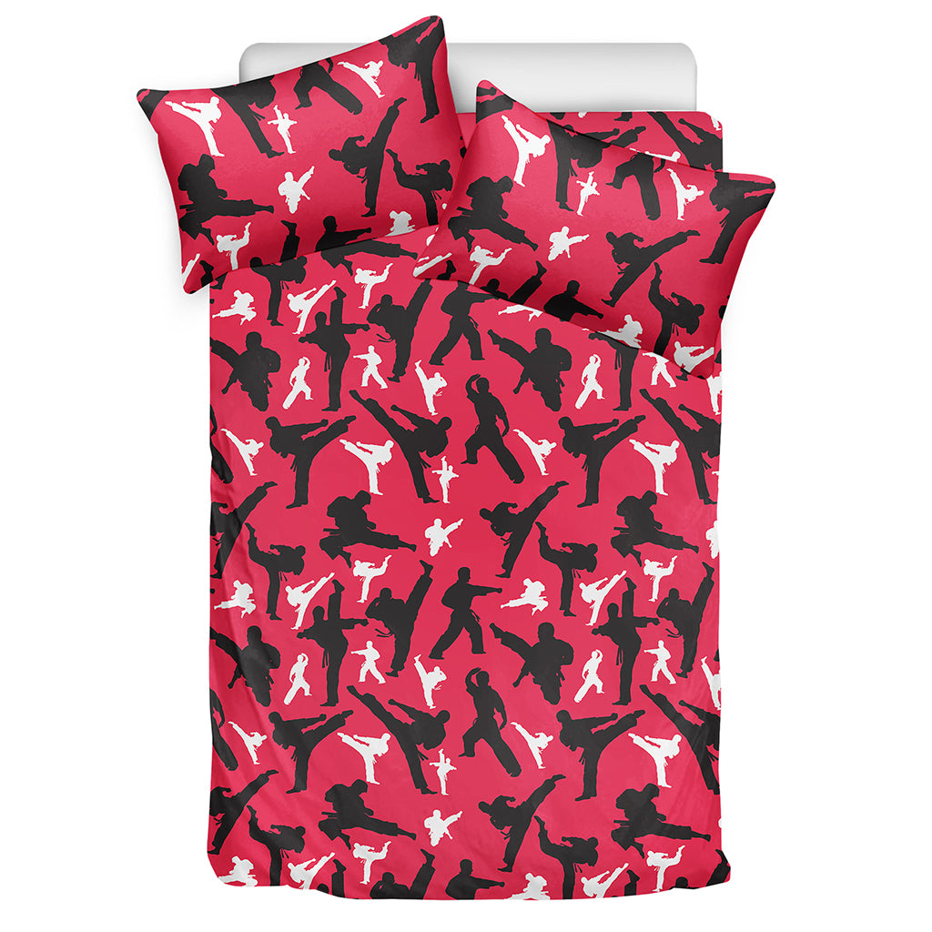 Karate Pattern Print Duvet Cover Bedding Set