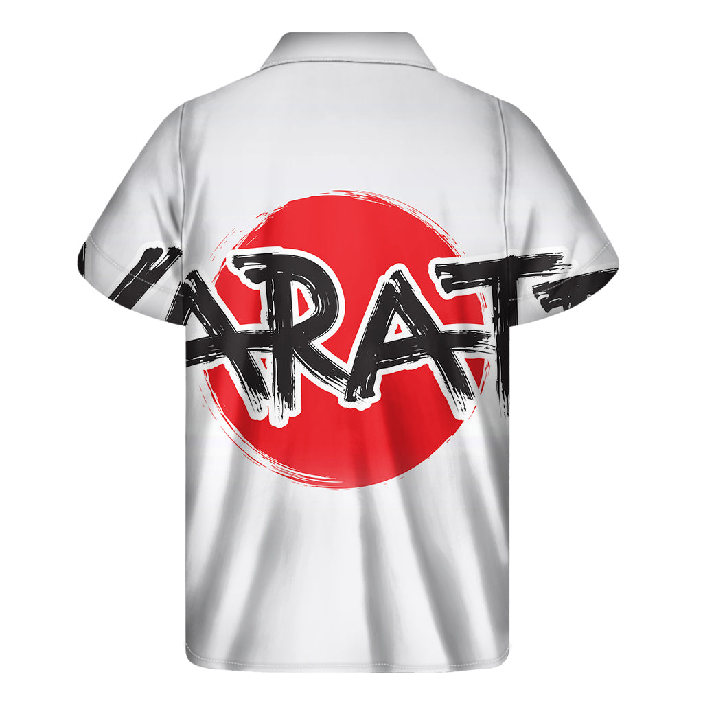 Karate Text Print Men's Short Sleeve Shirt