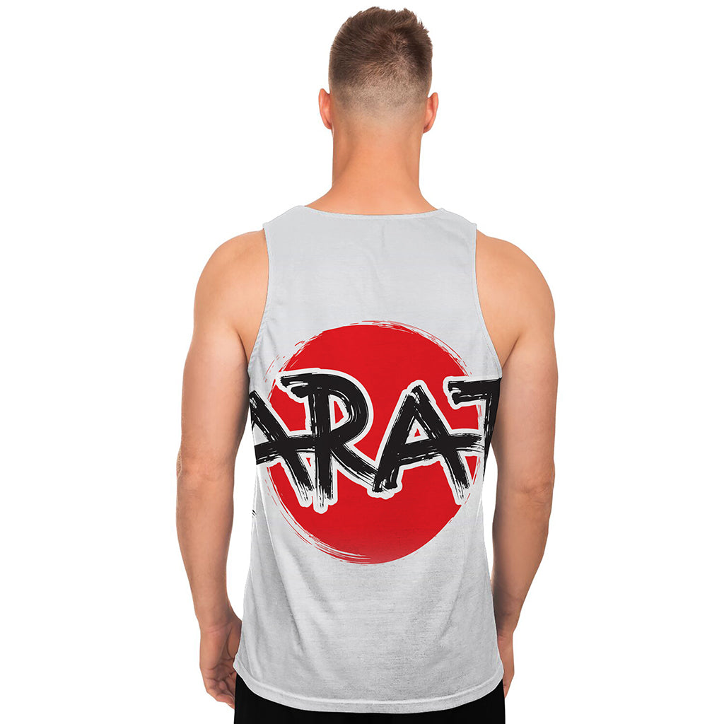 Karate Text Print Men's Tank Top