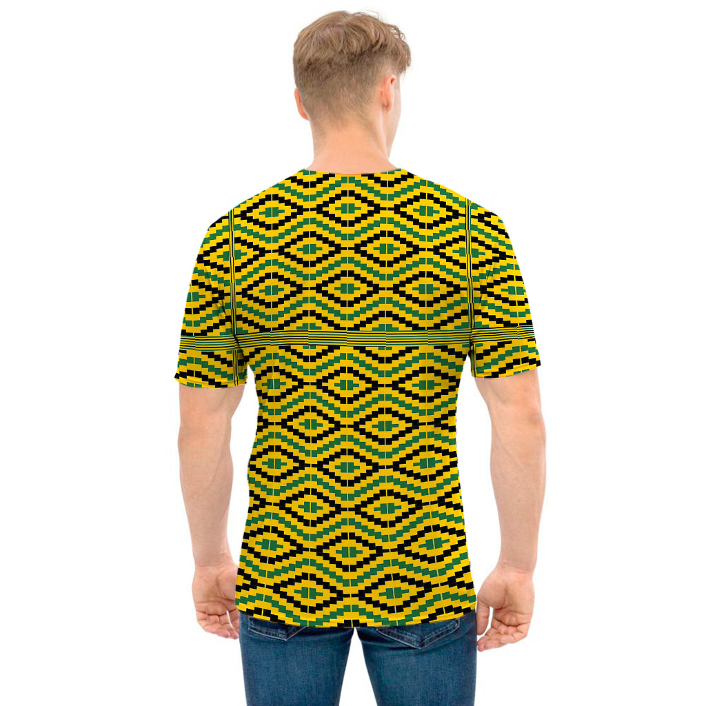 Kente African Pattern Print Men's T-Shirt