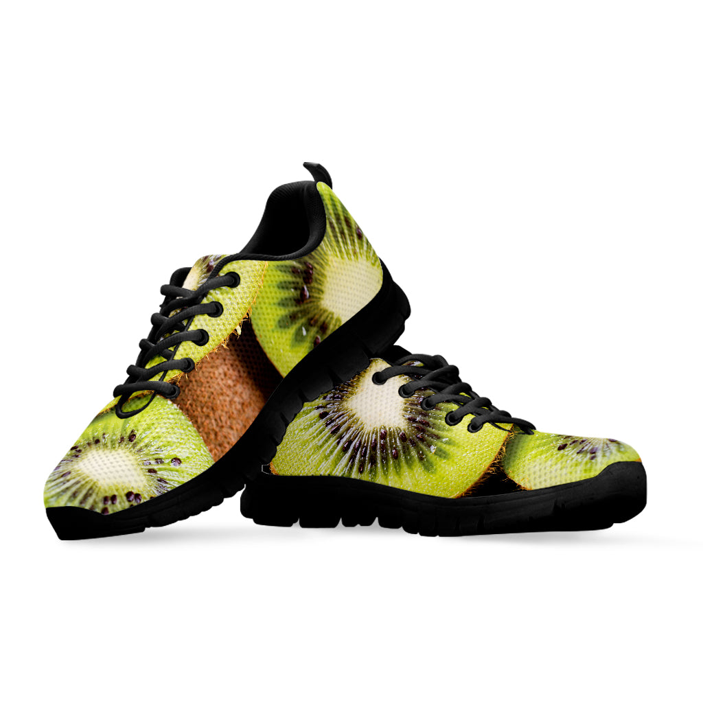 Kiwi 3D Print Black Sneakers