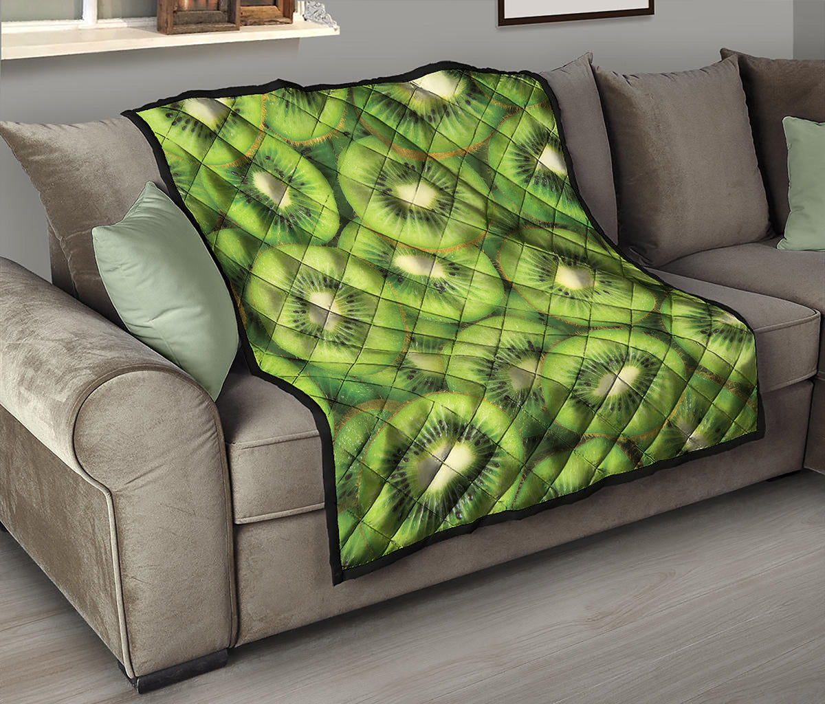 Kiwi Slices Print Quilt