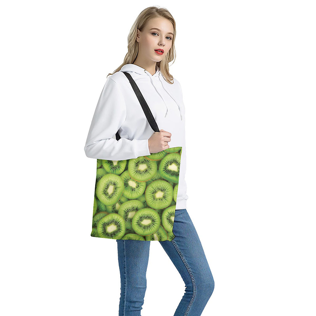 Kiwi Slices Print Tote Bag
