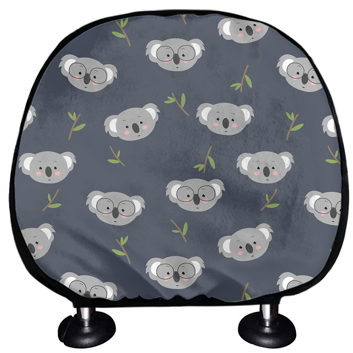Koala Bear Pattern Print Car Headrest Covers